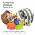 Children Large Capacity Portable Canvas Storage Bag Stuffed Toys Household Supplies Pouch Living Room Bedroom