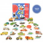 Children Large Matching Puzzle Games Early Learning Card My First Jigsaw Puzzle Toys for Children Kids Educational Toys Traffic puzzle