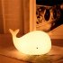 Children Led Luminous Whale shape Night  Light 7 color Usb Rechargeable Silicone Room Decoration Table Lamp Perfect Baby Gift Colorful new