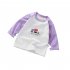 Children Long Sleeves T shirt Classic Round Neck Lovely Printing Tops For 1 5 Years Old Boys Girls A54 1 2Y 90cm
