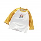 Children Long Sleeves T-shirt Classic Round Neck Lovely Printing Tops For 1-5 Years Old Boys Girls A53 4-5Y 120cm