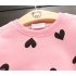 Children Love Sweater and Culottes Leggings Suit Long Sleeve Clothes for Girl Pink 130cm