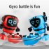 Children Magic Stunt Gyro Robot Stunt Spinning Gyro Competitive Toys for Boys Christmas Birthday Gifts Yellow