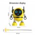 Children Magic Stunt Gyro Robot Stunt Spinning Gyro Competitive Toys for Boys Christmas Birthday Gifts Blue