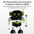 Children Magic Stunt Gyro Robot Stunt Spinning Gyro Competitive Toys for Boys Christmas Birthday Gifts Blue