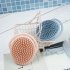 Children Manual Head Scrubber Soft Silicone Bristles Portable Shampoo Brush Scalp Care For All Hair Types grey