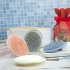 Children Manual Head Scrubber Soft Silicone Bristles Portable Shampoo Brush Scalp Care For All Hair Types white