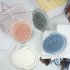 Children Manual Head Scrubber Soft Silicone Bristles Portable Shampoo Brush Scalp Care For All Hair Types white