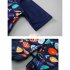 Children One piece Swimsuit Cartoon Printing Sunscreen Quick drying Swimwear For 2 8 Years Old Boys Girls Blue fish  without cap  7 8years XL