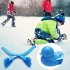 Children Outdoor Snowballs Thickened Snow Thrower Anti fall Duck Shaped Snowball Clip Toy yellow L