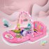 Children  Pedal  Piano  Toys Piano Fitness Rack Puzzle Music Game Blanket Multifunctional Toy Ocean World Pink