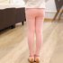 Children Pencil Pants Girls Fashionable Candy Color Stretchy Trousers Slim Fit Leggings for Kids black M  120  length 65 cm 