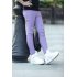 Children Pencil Pants Girls Fashionable Candy Color Stretchy Trousers Slim Fit Leggings for Kids black M  120  length 65 cm 