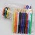 Children Plastic 10 color Pen washing Cup   10 color Bristle Graffiti Painting Brush Set HB 5   5 dark