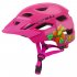 Children Protective Helmet Mountain Road Bike Wheel Balance Scooter Safety Helmet with Tail Light Black red S M  50 57CM 
