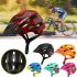 Children Protective Helmet Mountain Road Bike Wheel Balance Scooter Safety Helmet with Tail Light Black red S M  50 57CM 
