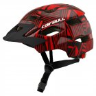 Children Protective Helmet Mountain Road Bike Wheel Balance Scooter Safety Helmet with Tail Light Black red S M  50 57CM 