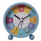 Children Rainbow Alarm Clock Cartoon Luminous Silent Non-ticking Table Clock