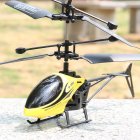 Children Remote Control Helicopter With Lights Fall-resistant Remote Control Aircraft Birthday Gifts For Boys Girls yellow
