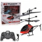 Children Remote Control Helicopter With Lights Fall-resistant Remote Control Aircraft Birthday Gifts For Boys Girls red