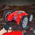 Children Remote Control Deformation Climbing Car Gesture Induction Off road Twisting Car Cv e500 Single Handle Red