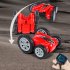 Children Remote Control Deformation Climbing Car Gesture Induction Off road Twisting Car Cv e500 Single Handle Red