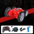 Children Remote Control Deformation Climbing Car Gesture Induction Off road Twisting Car Cv e500 2 Dual RC Red