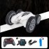 Children Remote Control Deformation Climbing Car Gesture Induction Off road Twisting Car Cv e500 2 Dual RC White