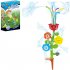 Children Rotatable Bath Toys Outdoor Water Spray Flower Sprinkler Toy For Bathroom Summer Water Party flowers