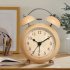 Children Round Alarm Clock Silent Non ticking Battery Operated Electronic Table Clock Night Light Type A