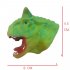 Children Silicone Funny Simulation Doll Puppet Mold Finger Toys Green triceratops