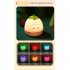 Children Silicone Night Light Dimmable Usb Rechargeable Creative Fruit Shape Colorful Bedroom Bedside Lamp lemon