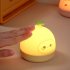 Children Silicone Night Light Dimmable Usb Rechargeable Creative Fruit Shape Colorful Bedroom Bedside Lamp strawberry