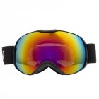 Children Ski Goggles Dual Layer Anti fog Skiing Mask Glasses Snowboard Skating Windproof Sunglasses Skiing Goggles Bright black
