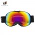 Children Ski Goggles Dual Layer Anti fog Skiing Mask Glasses Snowboard Skating Windproof Sunglasses Skiing Goggles red