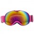 Children Ski Goggles Dual Layer Anti fog Skiing Mask Glasses Snowboard Skating Windproof Sunglasses Skiing Goggles blue