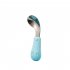Children Spoon 304 Stainless Steel Short Handle Curved Spoon With Silicone Handle blue