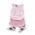 Children Summer Sleeveless Vest Shorts Two piece Set Cute Cartoon Cat Pattern Casual Outfits Suit For Boys Girls pink 3 4Y 110cm