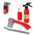 Children Summer Water Gun Fire Toys Cartoon Pull out Fire Extinguisher Fire Backpack Water Gun Toys Gifts For Boys Girls fire backpack
