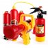 Children Summer Water Gun Fire Toys Cartoon Pull out Fire Extinguisher Fire Backpack Water Gun Toys Gifts For Boys Girls clothes