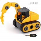 Children Take Apart Construction Educational DIY Engineering Vehicle Toys Gifts for Kids Piling car