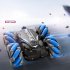 Children Tumbling Stunt Car Double sided Driving Off road Vehicle Gesture Induction RC Car with Sound Light Blue