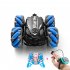 Children Tumbling Stunt Car Double sided Driving Off road Vehicle Gesture Induction RC Car with Sound Light Blue