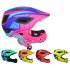 Children Unisex Cycling Helmet Head and Chin Protection EVA Helmet Black blue M