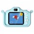 Children Video Camera Portable Cartoon Toys 1080p Hd Front Back Dual Cameras Birthday Gifts For Boys Girls blue