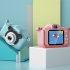 Children Video Camera Portable Cartoon Toys 1080p Hd Front Back Dual Cameras Birthday Gifts For Boys Girls pink