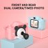 Children Video Camera Portable Cartoon Toys 1080p Hd Front Back Dual Cameras Birthday Gifts For Boys Girls pink