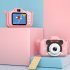 Children Video Camera Portable Cartoon Toys 1080p Hd Front Back Dual Cameras Birthday Gifts For Boys Girls pink
