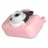 Children Video Camera Portable Cartoon Toys 1080p Hd Front Back Dual Cameras Birthday Gifts For Boys Girls pink