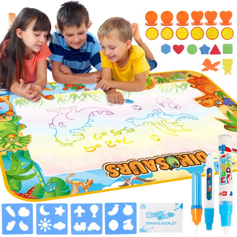 Children  Water  Canvas Magic Pen Drawing Pad Creative Graffiti Painting Carpet Toy Standard 2: Canvas with picture + box